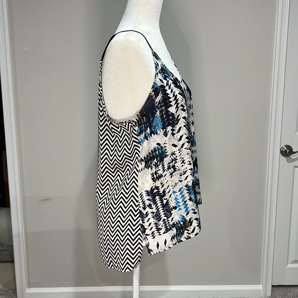 Trouvé size Large top with faux leather straps. - Picture 3 of 3